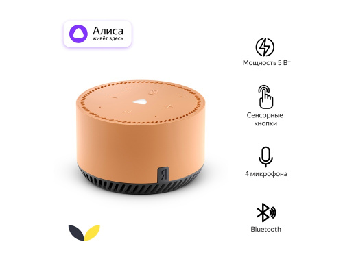 Умная колонка ЯНДЕКС Станция Лайт 5Вт, с Алисой Умная колонка ЯНДЕКС Станция Лайт 5Вт, с Алисой