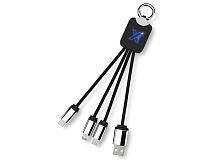 Кабель 3 в 1 с брелоком и подсветкой