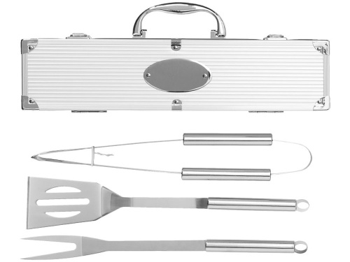 Набор для барбекю в кейсе: лопатка, щипцы, вилка «Salvy» фото 4