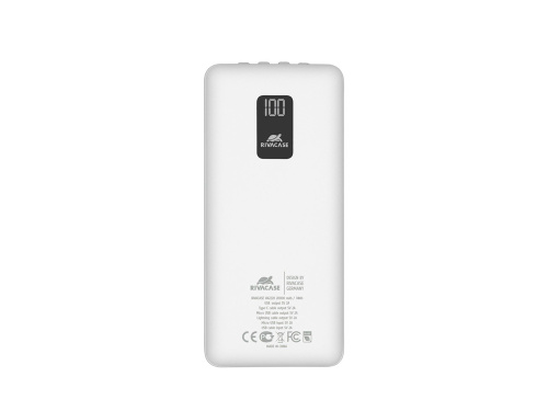 Внешний аккумулятор с дисплеем и встроенными кабелями VA2220, 20000 mAh фото 3