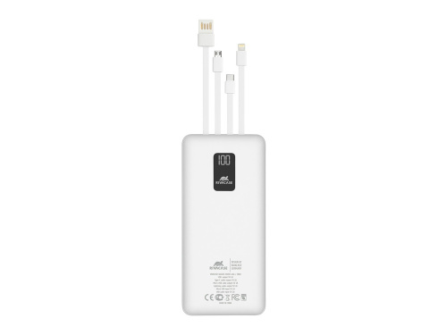 Внешний аккумулятор с дисплеем и встроенными кабелями VA2220, 20000 mAh фото 9