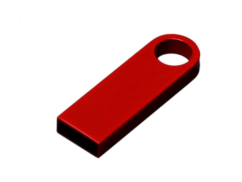 USB 2.0- флешка на 8 Гб с мини чипом, компактный дизайн с круглым отверстием