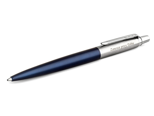 Набор из 2х ручек в подарочной коробке: Parker «Jotter Essential, Royal Blue CT и Parker Jotter Essential, St. Steel СT» фото 5