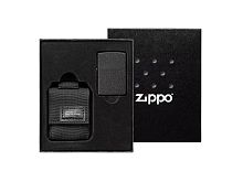 Набор ZIPPO: зажигалка Black Crackle® и нейлоновый чехол