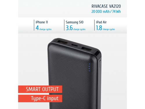 Внешний аккумулятор VA2120, 20000 mAh фото 17