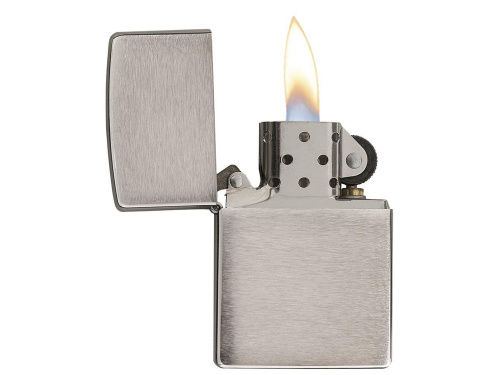 Зажигалка ZIPPO Classic с покрытием Brushed Chrome фото 3