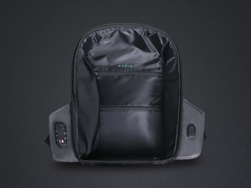 Водостойкий антикражный рюкзак Hipack для ноутбука 15.6" фото 16