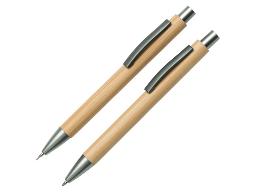 Подарочный набор «Tender bamboo» с шариковой ручкой и механическим карандашом из бамбука фото 3